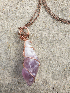 Chevron Amethyst Necklace