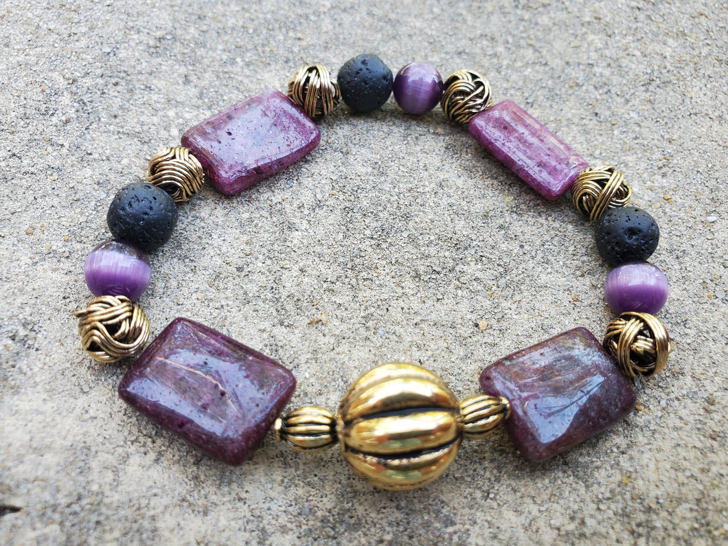 Lave Stone Diffuser Bracelet