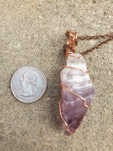 Chevron Amethyst Necklace