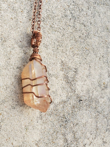 Tangerine Quartz Necklace