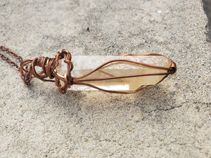 Tangerine Quartz Necklace